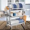 3-Tier Aluminum Countertop Dish Drying Rack