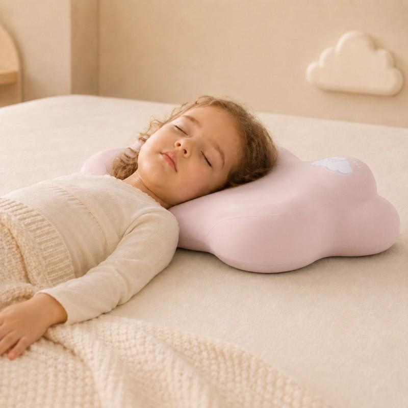 Cloud-Shaped Memory Foam Pillow Kids 3-12 Years Old Soft Breathable Neck Support Side Sleeping