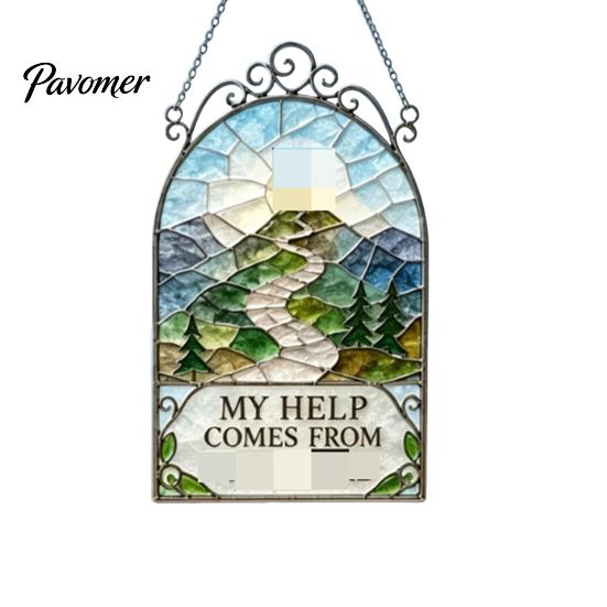 Elegant Courtyard Ornament Sea Glass Style Acrylic Suncatcher, Colorful Light Catching Hanging Ornament, Decorative Catcher for Garden Sun Home