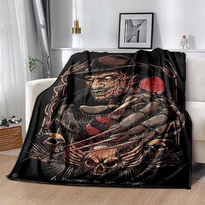A Nightmare on Elm Street Freddy Krueger Poster PrintPrint Blanket, Soft Blanket For Sofa Office Bed And Travelling Daughter Birthday Gift e