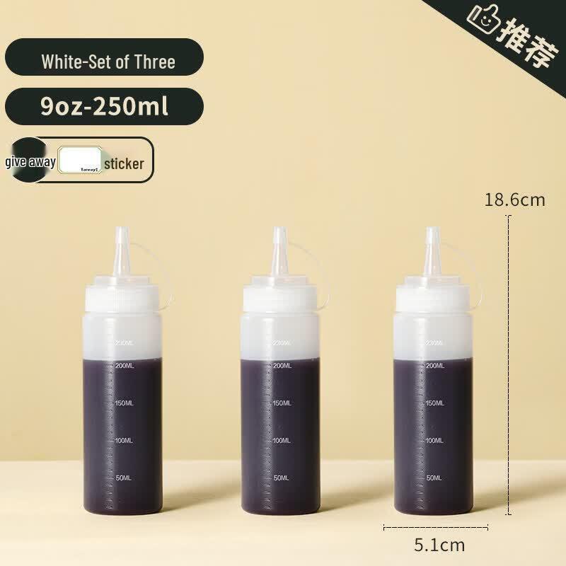 ZISIZ Plastic Squeeze Condiment Bottle