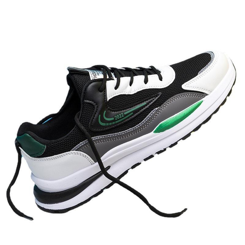 2025 Spring New Men's Sports Shoes Running Shoes Flying Woven Breathable Mesh Trendy Shoes Men's Shoes