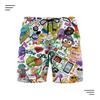 Mens Lightweight Printed Swim Trunks Beach Gym Casual Wear 2026