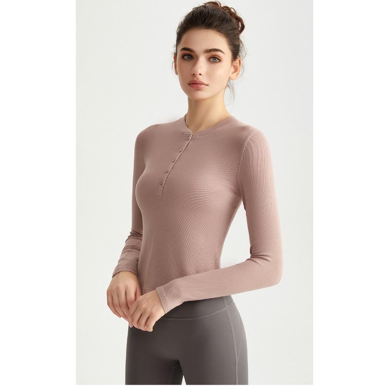 Women S Slim Fit Long Sleeve Yoga T Shirt For Workout