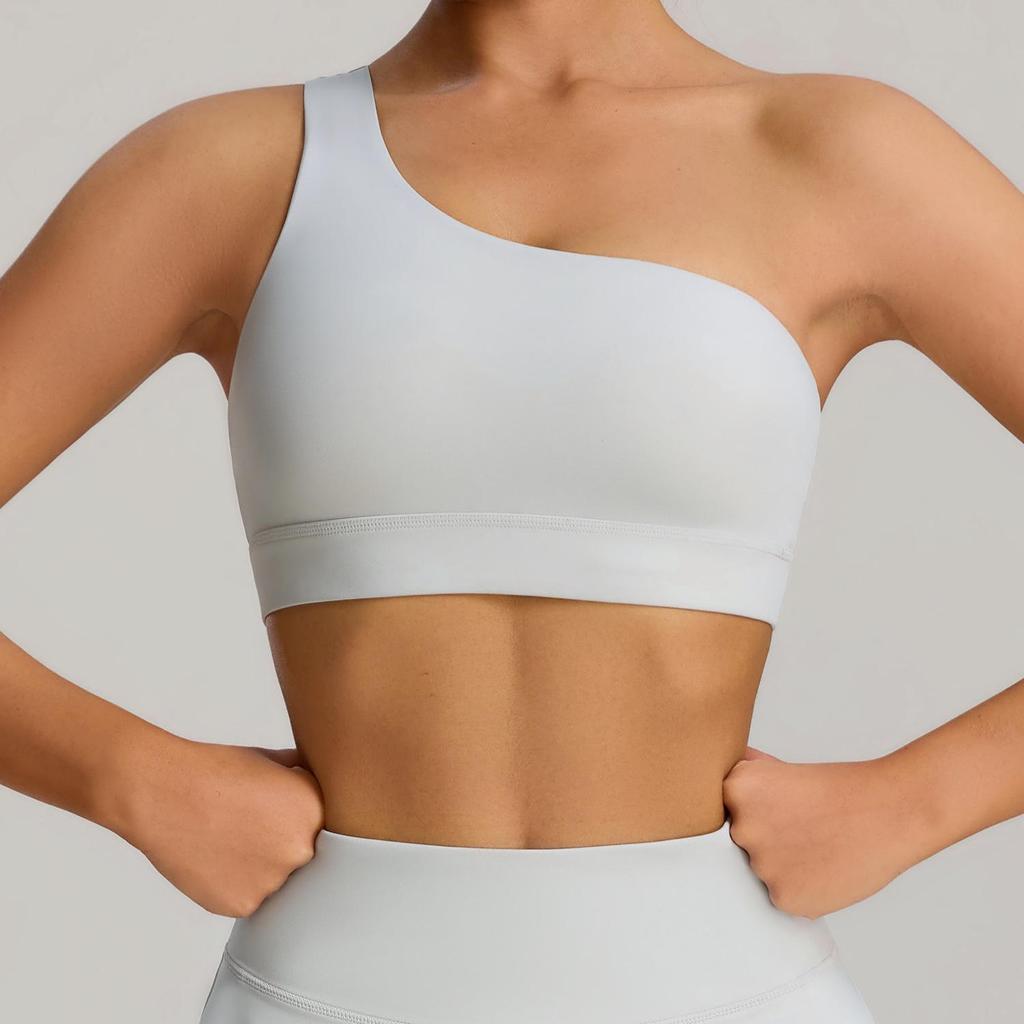 Reggiseno Sportivo Monospalla: Gilet Sexy, Antiurto, ad Alta Elasticità per Yoga e Fitness