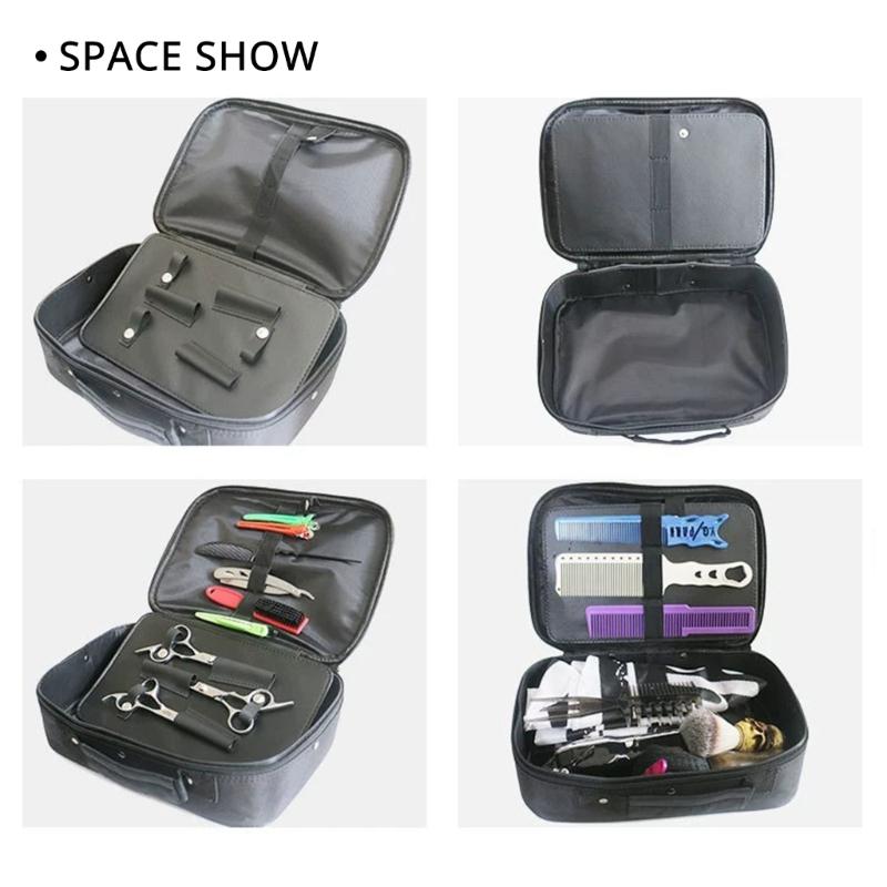 Professional Barber Tool Organizer Bag Storage Case Multiple Compartments And Comfortable Handle For Easy Carrying