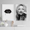 Moderne Motivation Zitate Wand Poster Sexy Lip Frau Porträt Leinwand Ölgemälde Home Dekoration Chic Schmuck