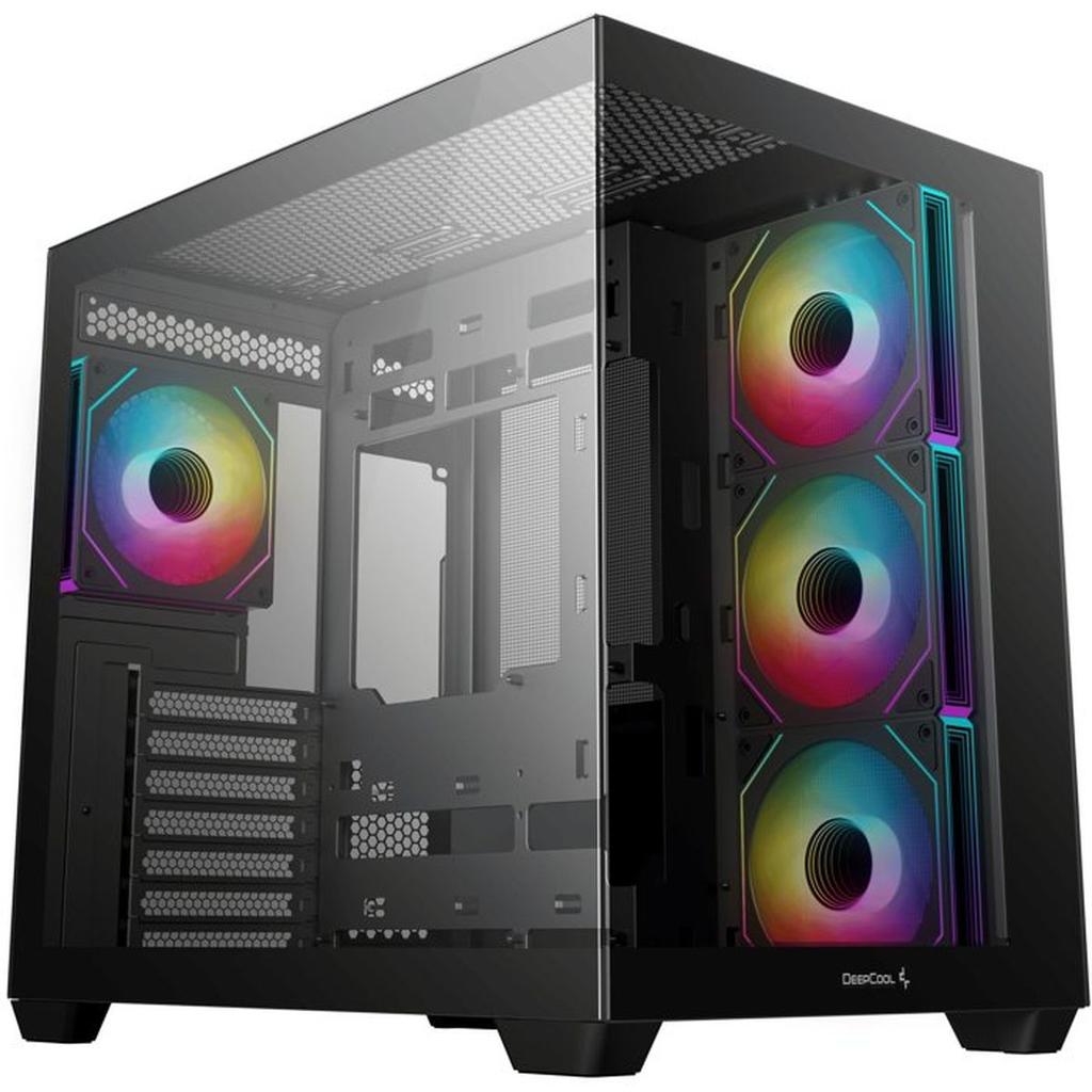 Boitier PC - DEEPCOOL - R-CG530-BKADA4-G-1 - Mini tour - Format Mini-ITX / Micro-ATX / ATX & Micro-ATX - 4 ventilateurs ARGB - Noir