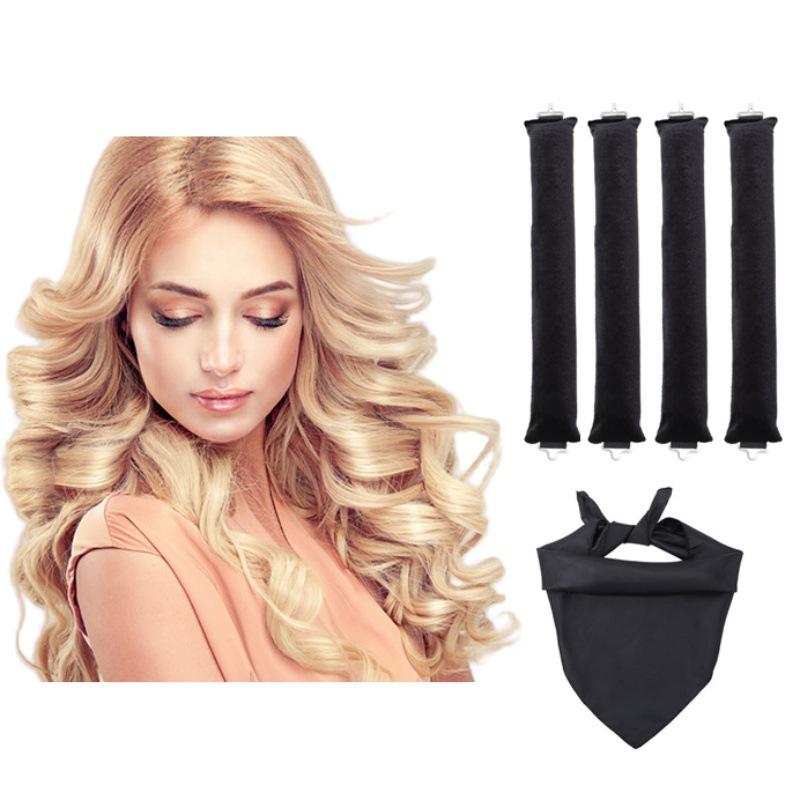 Heat-Free Curling Iron: Effortless Big Wave Curler for European & American Styles