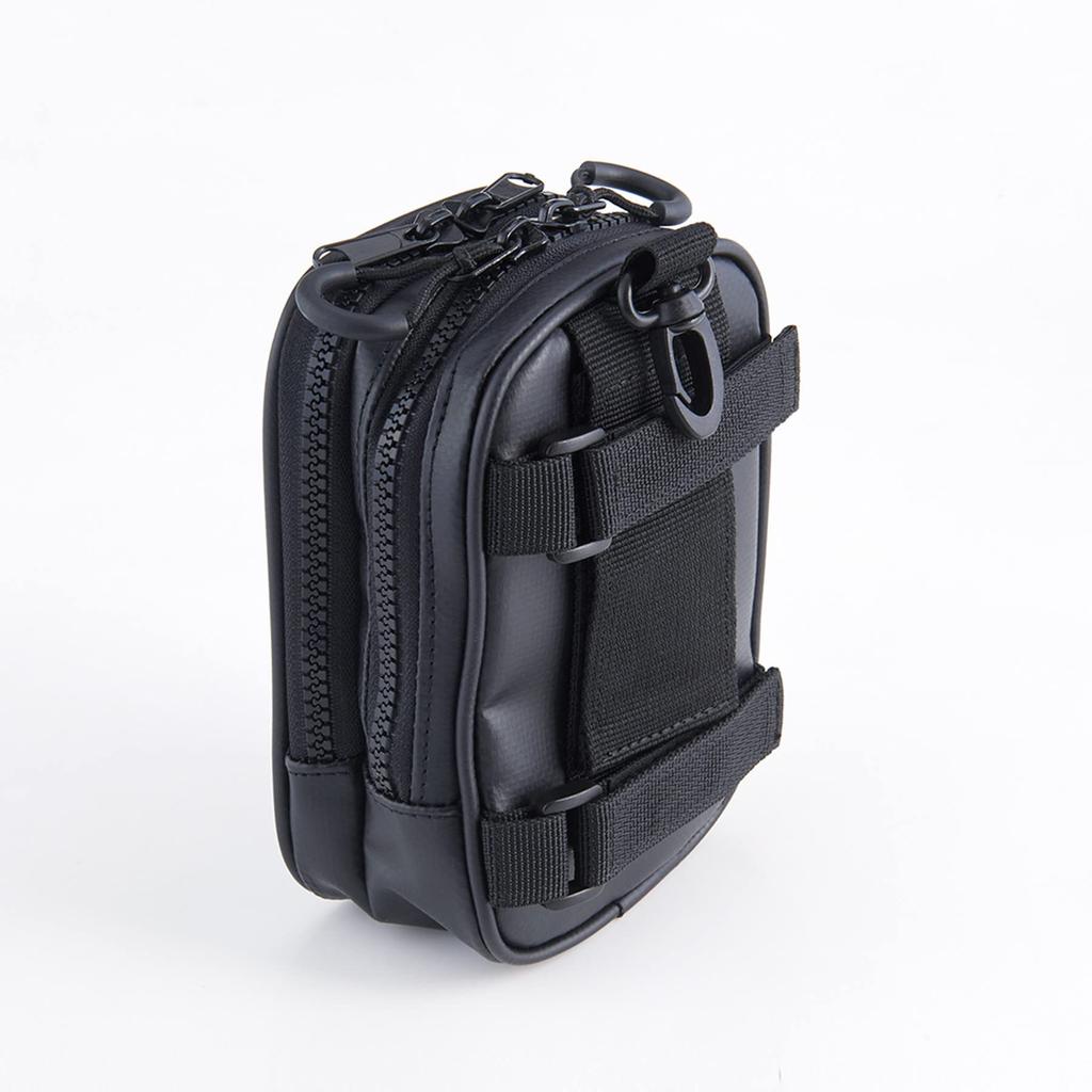 Pouch RBB Double Pocket Pouch 7639 Black [SOSHIN]