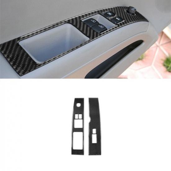 For Nissan 350Z 03-05 Carbon Fiber Interior Window Lift Switch Panel Cover Trim