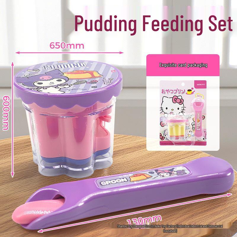 Official Japanese Ramen Pudding Miru - Strawberry Pretend Play Feeding Toy