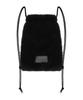 Treemingbird Volume Fur String Back Pack [ Black ]