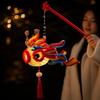 1 Set DIY Craft Fish Lantern DIY Kit Handheld Craft Material Pack  Mid-autumn Festival Celebration