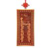 Azure Dragon Peach Wood Pendant: Balances Neighboring Elevations, Left Low Right High, for Harmonious Spaces.