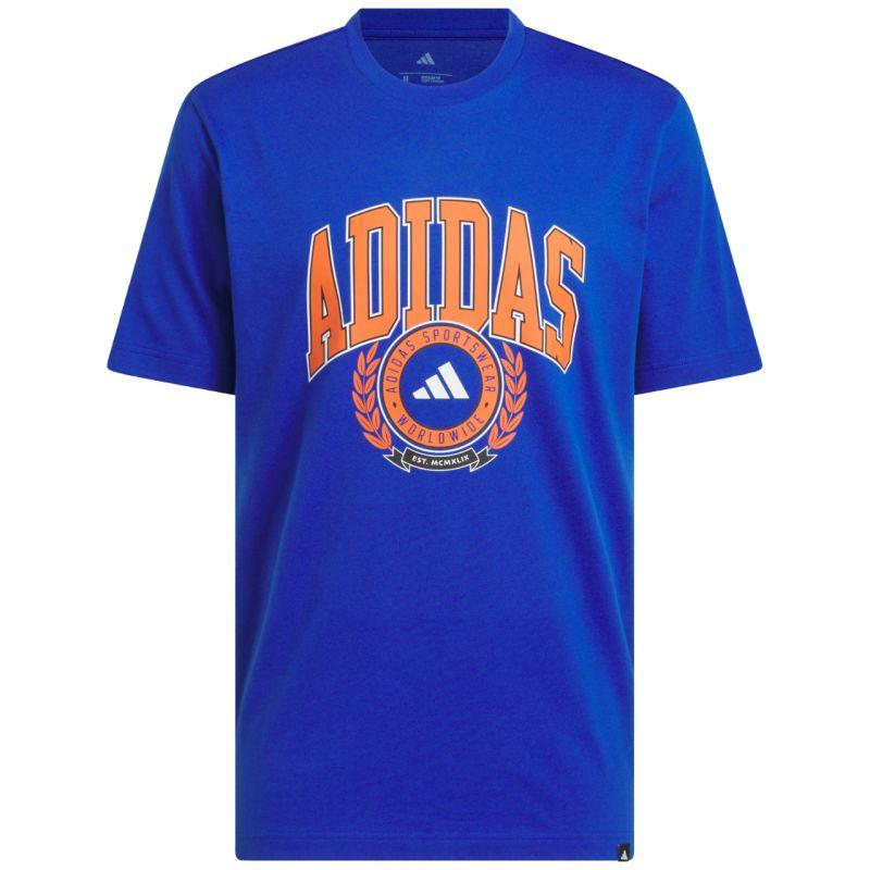 adidas Men's Varsity Crest T-Shirt Blue JN2515 - Size S