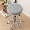 Bar Stool Cover Soft Velvet Round Chair Cover Removable Stool Slipcover Coffee Shop Stool Cover Non-Slip Seat Cushion Protector