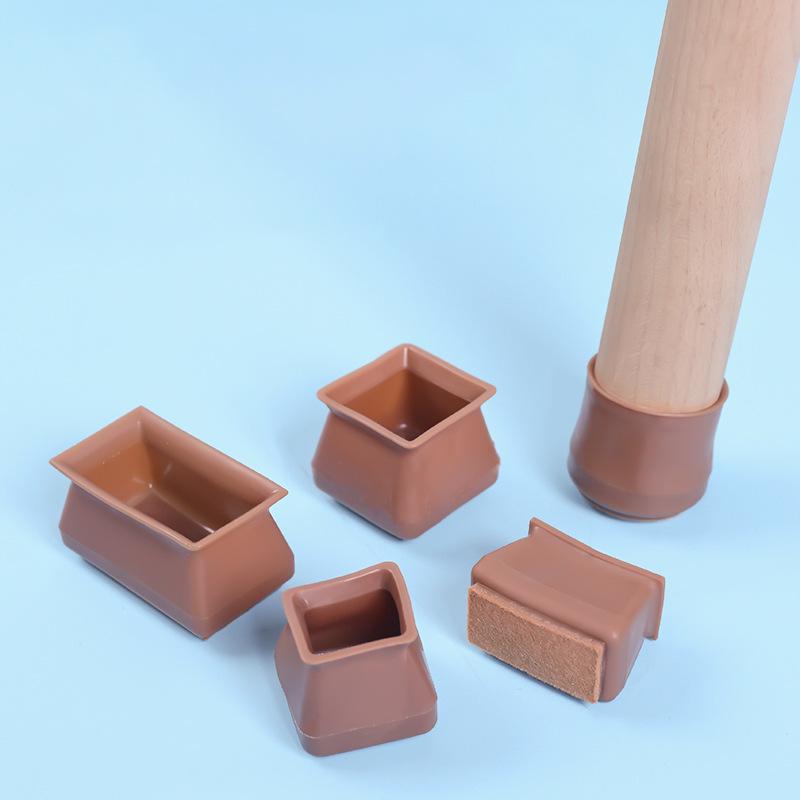 Silent Silicone Solid Wood Chair Leg Protectors, Thickened Wear-Resistant Elastic Covers for Stool, Table, and Chair Legs.