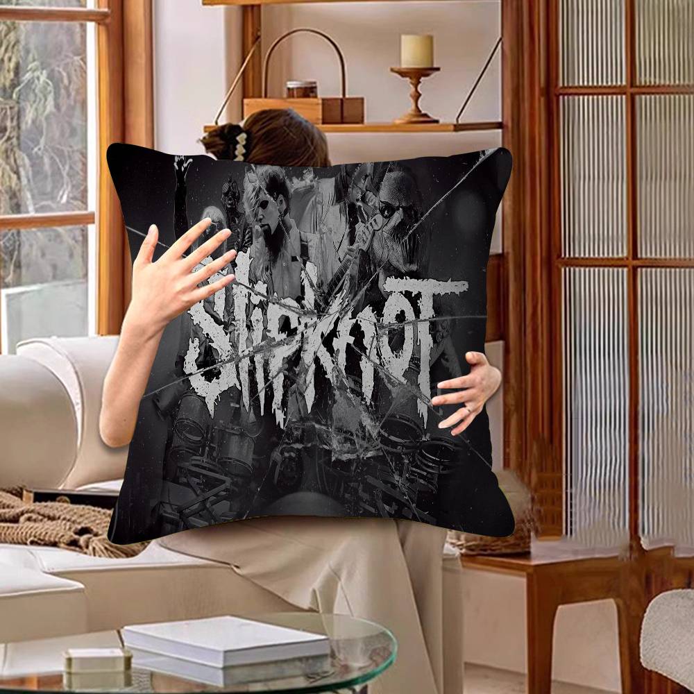 S-SlipKnotS Band Logo Personalized Picture Text Home Decorative Pillows Household Gifts 45x45cm