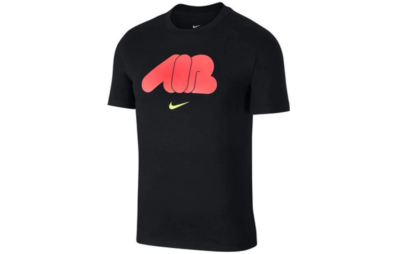 

Nike T Shirts Men s Black Crew Neck Moderate Straight Fit CI2185-010 M