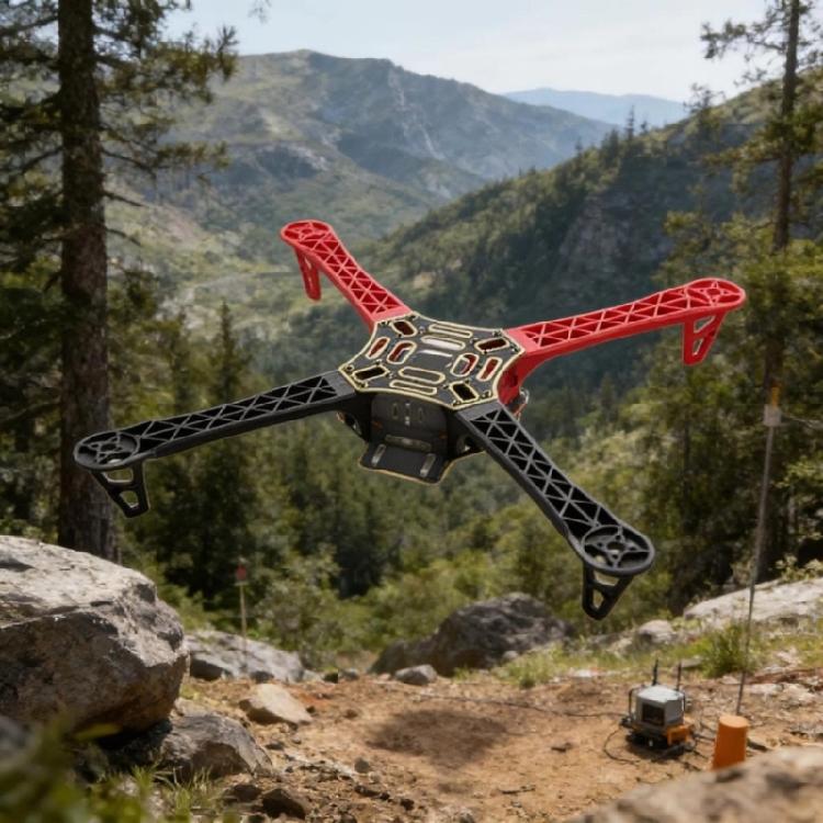 Easy To Assemble 450mm Four Shaft Drones Frame With Excellent Aerodynamic Stability For Hobbyists And Beginner