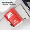 Car Sun Visor Storage Card Bag Glasses IC Card Clip Holder For Mazda CX7 MX3 CX9 CX3 CX30 2 3 6 Demio Atenza 5 CX5 RX8 Axela MX5 GF8