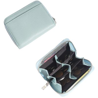 To All Genie Coin Case, Compact Mini Wallet with Dividers, RFID Protection, Small Leather Coin Purse, Lightweight, Card Storage, RFID Protection,