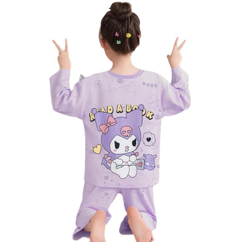 Girls' Long Sleeve Pajama Set - Cute Spring/Autumn Home Wear