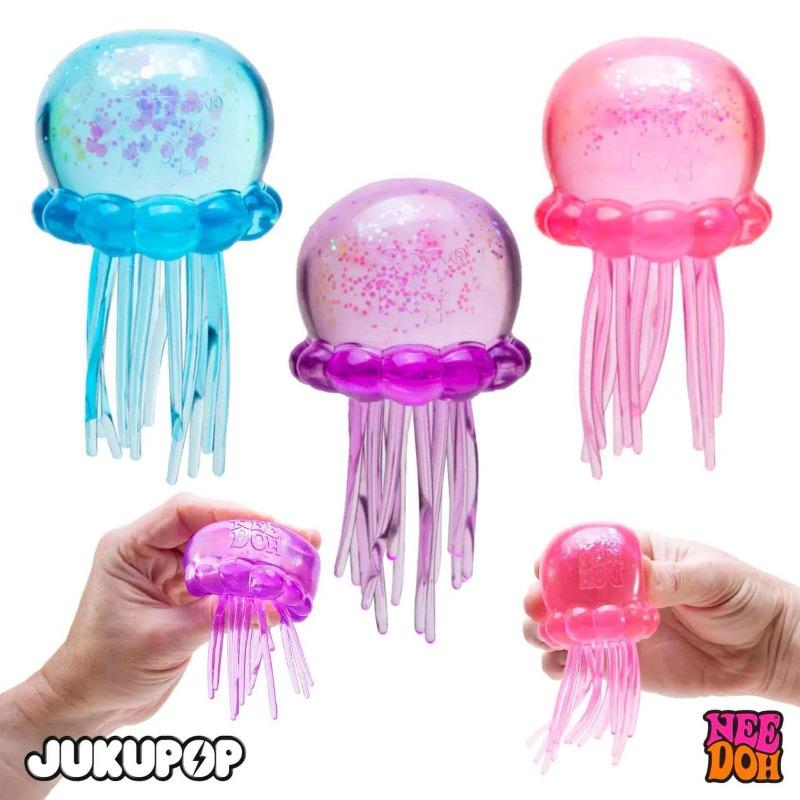 Needoh Fuzz Ball Quallen Squishy Blind Box Zufällige Farbe Weiches Stressabbau-Spielzeug Niedliches Entspannendes Quetsch-Sensorik-Spielzeug