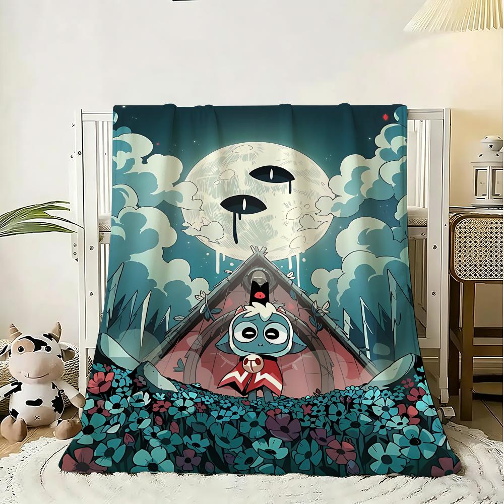 Cult Of The Lamb Game Throw 240g Flannel Blanket Lightweight Soft Skin-friendly Summer Thin Throw Blanket
