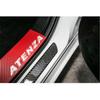 2X Real Carbon Fiber Car Scuff Plate Door Sill Cover Panel Step Protecors 258Cm