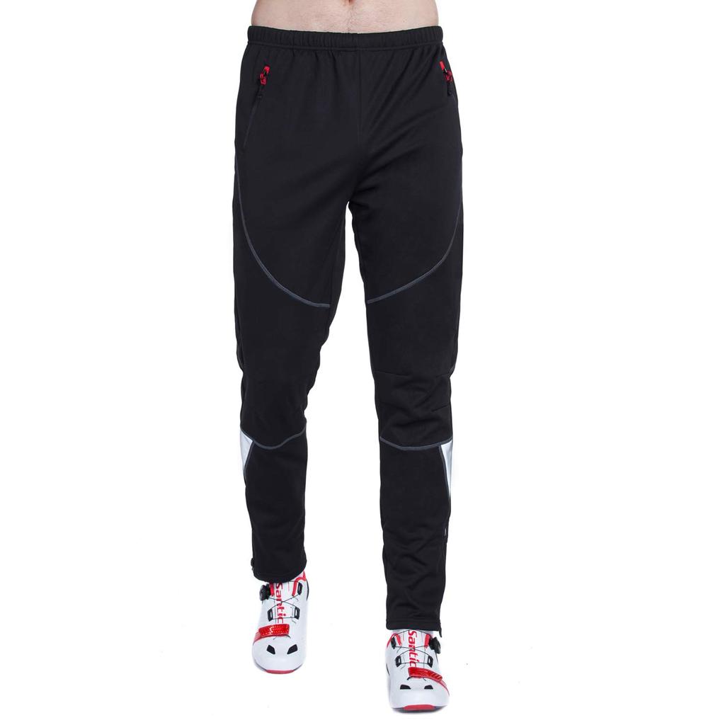 Santic Cycling Outdoor and Climbing Pants with Fleece Casual Cycling Size M Men's Pants, Lining, Fall/Winter Wear,