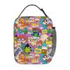 Cartoon R-Rugrat Insulated Lunch Bag High Capacity Meal Container Cooler Bag Tote Lunch Box School Travel Girl Boy