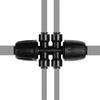 Drip Irrigation Fittings 6-Way Drip Line Splitter Parts Anti-Drop Irrigation Connectors for Outdoor Garden Lawn Backyard Flower