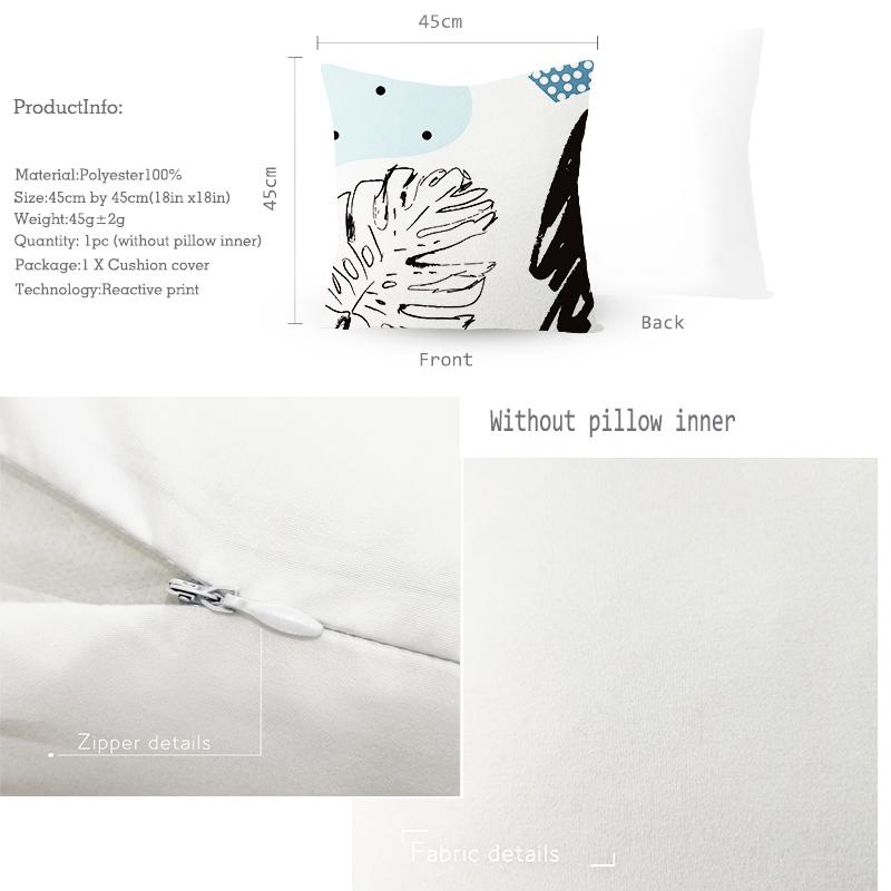 Geometric Printing Cushion Cover Creative Geometric Polyester Decorative Pillowcase Home Accessories Sofa Pillow Case Almohada