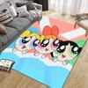 The Powerpuff Girls Poster Square Area Rug, Non-Slip Floor Mat for Bedroom, Perfect Gift for Fans.chl