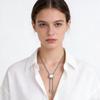 Stainless Steel Bolo Necklace Lightweight Movable Pointed Cone Neckchain Jewelry for Daily Use and Travel Adventures