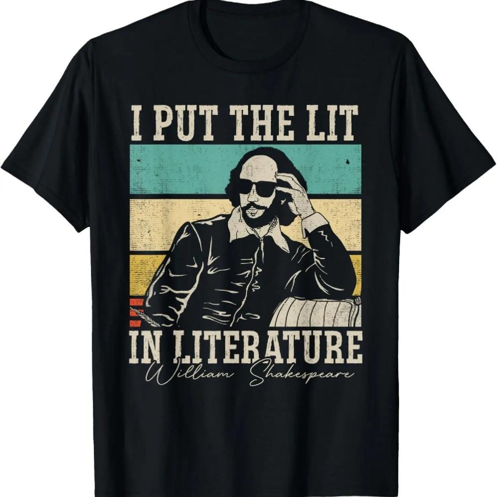 

Я Вкладываю Лит в Литературу - Забавная футболка с Уильямом Шекспиром XXXXXL чёрный