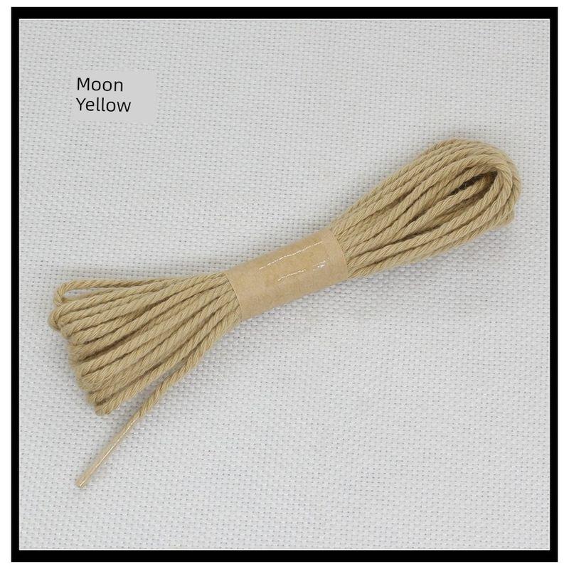 

1.3mm Pure Cotton Cotton Thread Tibetan Bracelet Wrist String Necklace DIY Handmade Braided Rope Cultural Artifact Rope Colorful Jewelry Yellow November(3 M)
