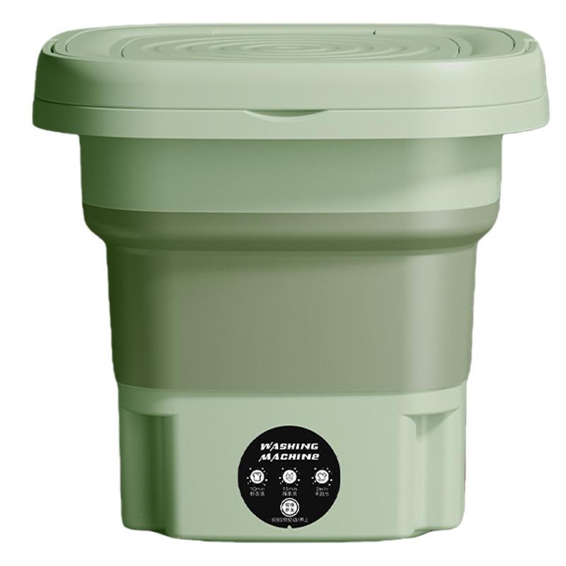 Compact Foldable Automatic Mini Washing Machine for Underwear and Socks - Ideal for College Students
