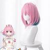 Anime 30CM Yumemi Riamu Wig Girls Cosplay Wigs 38cm Pink Short Wig Hair Net Heat Resistant Synthetic Hair