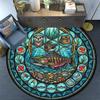 Festival Symbols Round Area Rug Under Office Chairs Bedroom Living Room Home Decor