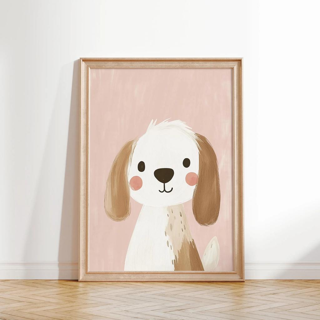 Minimalist Animal Aesthetics Poster Cute Funny Forest Animals Wall Art Parenting Kids Room Baby Room Home Office Decor