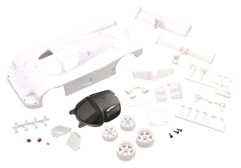 Kyosho Sauber Mercedes C9 Weißer Karosseriesatz (mit Rädern) MZN193