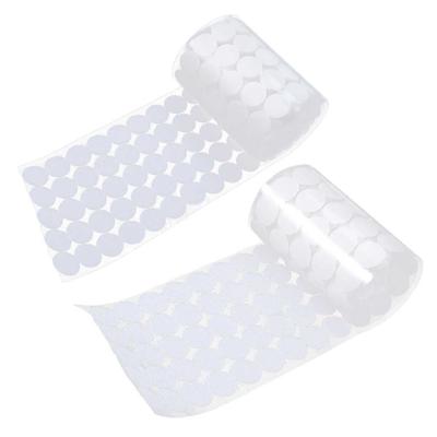 900 Pcs 10Mm Diameter Back Adhesive Tape White Waterproof Peel Stick Wall Decor Round Stickers Loop Hook Tape Diy