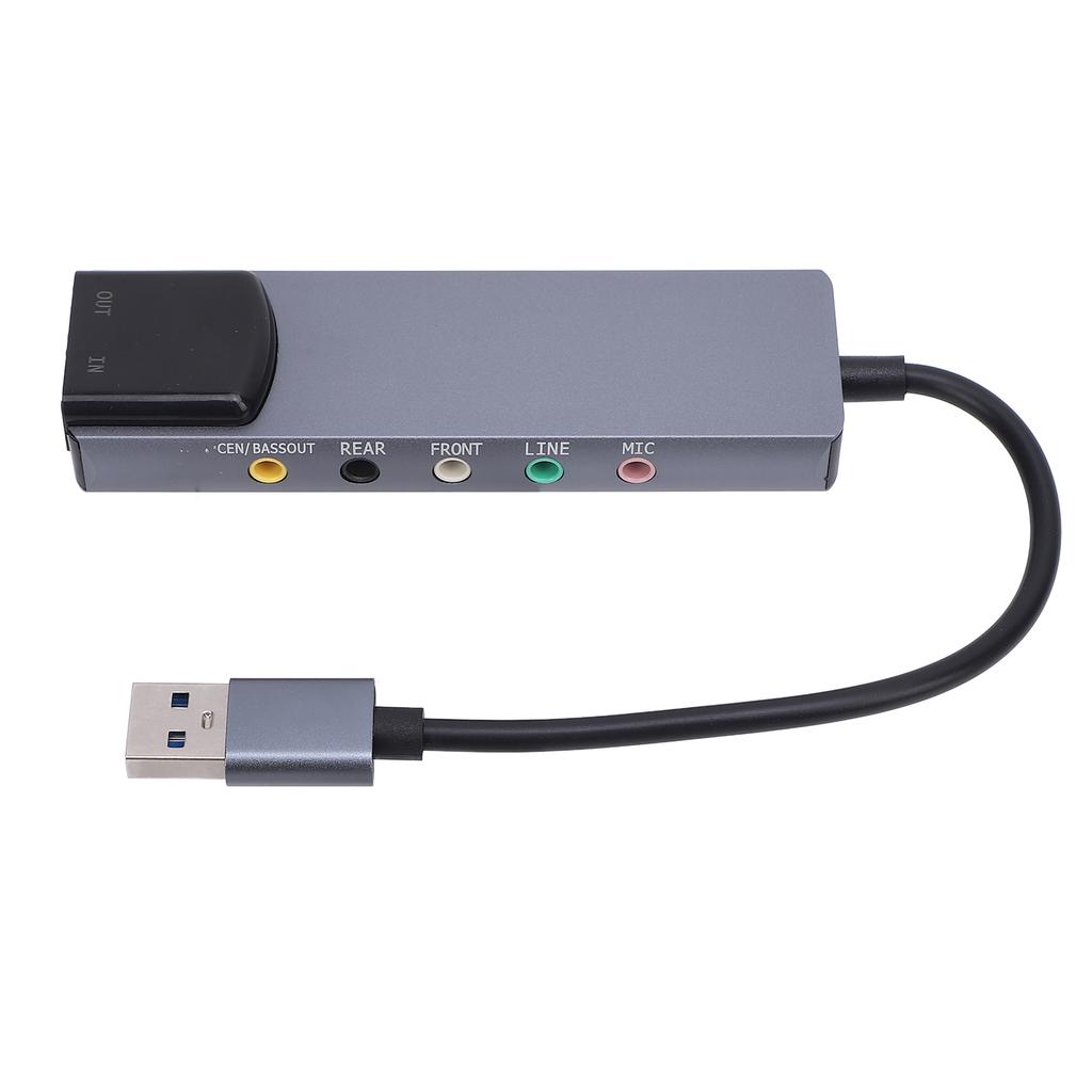 External Sound Card Mixing Support Optical Input Output 5.1 7.1 Channel Noise Reduction USB Sound Card Adapter for Win