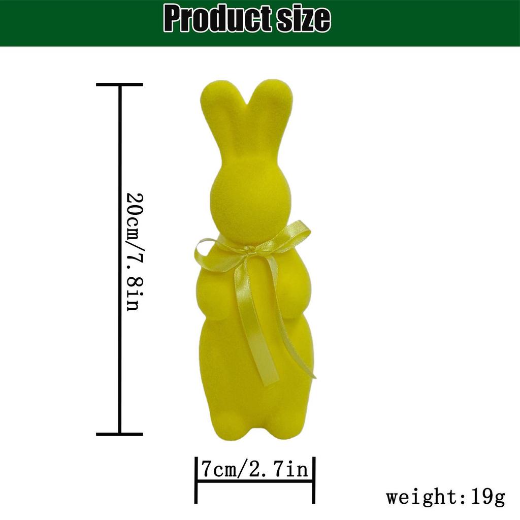 6-Color Easter Bunny Plush Moss Decoration - Cute Living Room Ornament