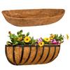 Trough Coco Liners for Planters Hanging Basket Coconut Fiber Liner Flower Basket