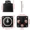 KIMISS Battery Isolator Kit, 300A Battery Selector Switch Heavy Duty 3 Position Marine Battery Cut Off Switch for RV Boat