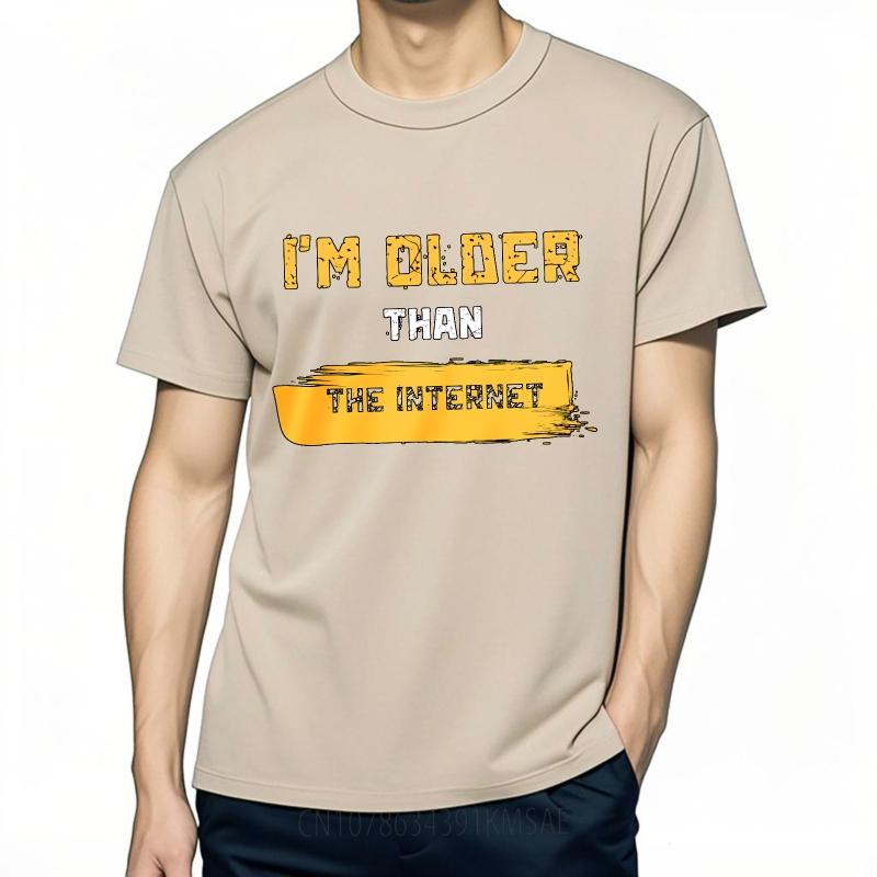 Retro Boys Summer Tshirt Im Older Than The Internet Short Sleeve Printed Crew Neck Unisex Tees Hiphop Cheap Tshirt